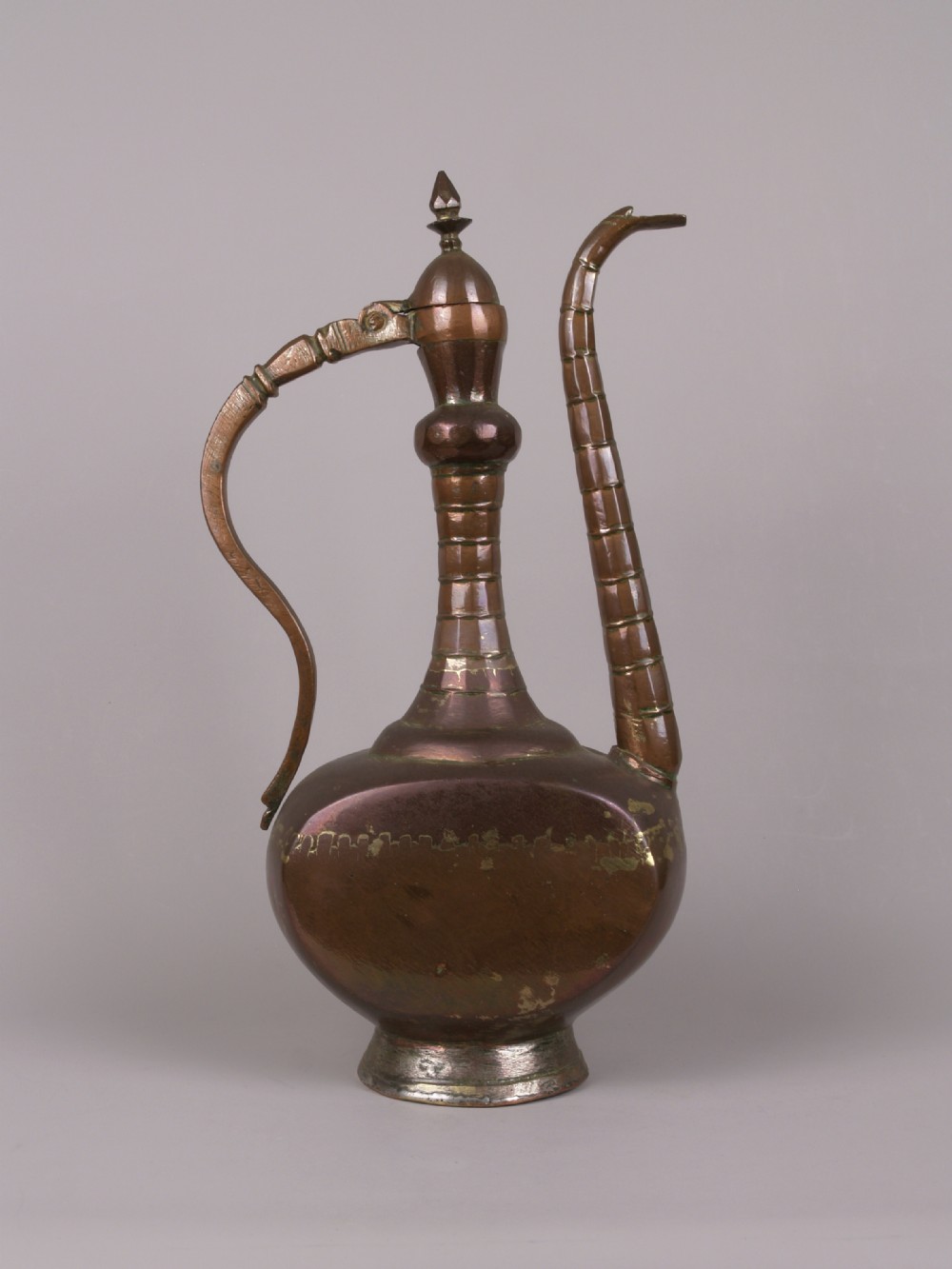 A 19th C Persian Qajar Dynasty Copper Aftaba Ewer 487377 6333