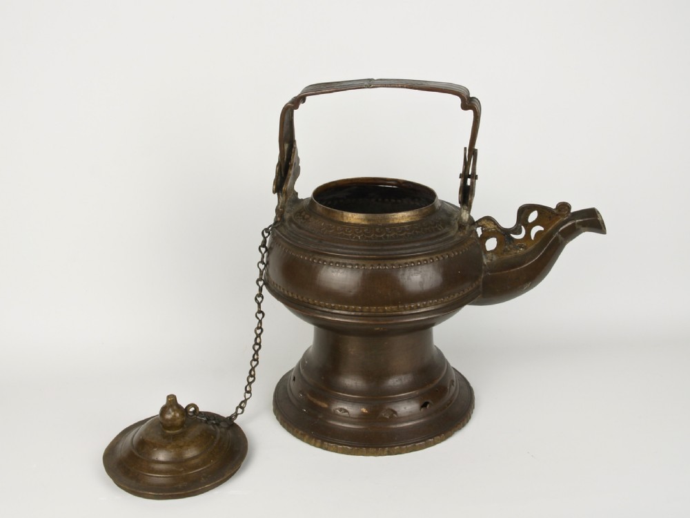 A 19th Century Sumatran Cast Brass Hand Washing Kettle. 