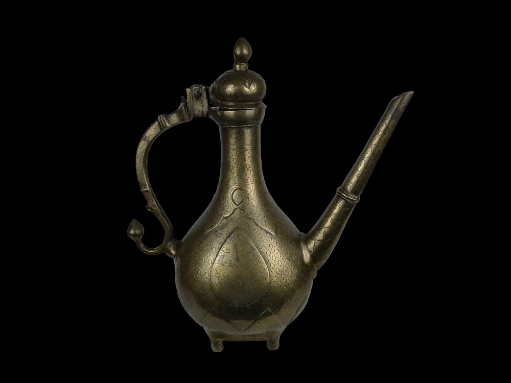 a mughal cast brass ewer aftaba deccan india 18th century