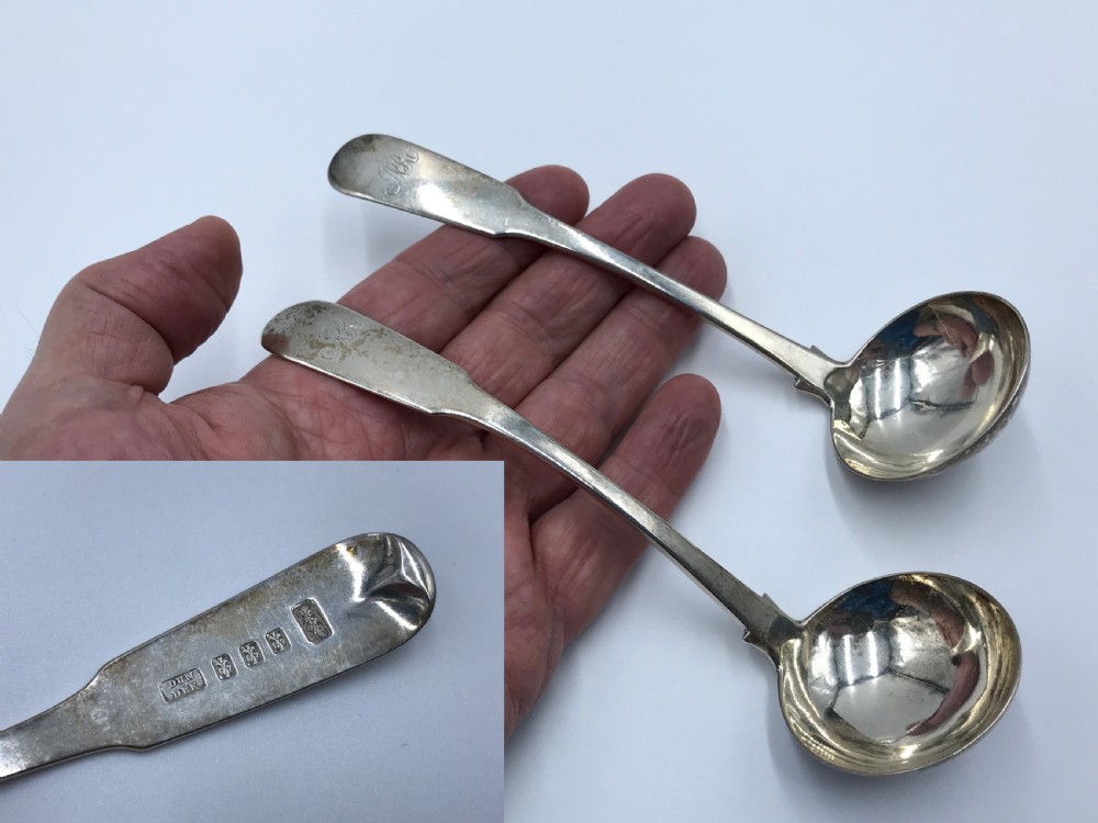 a pair of geo iii scottish provincial silver toddy ladles by alexander cameron dundee